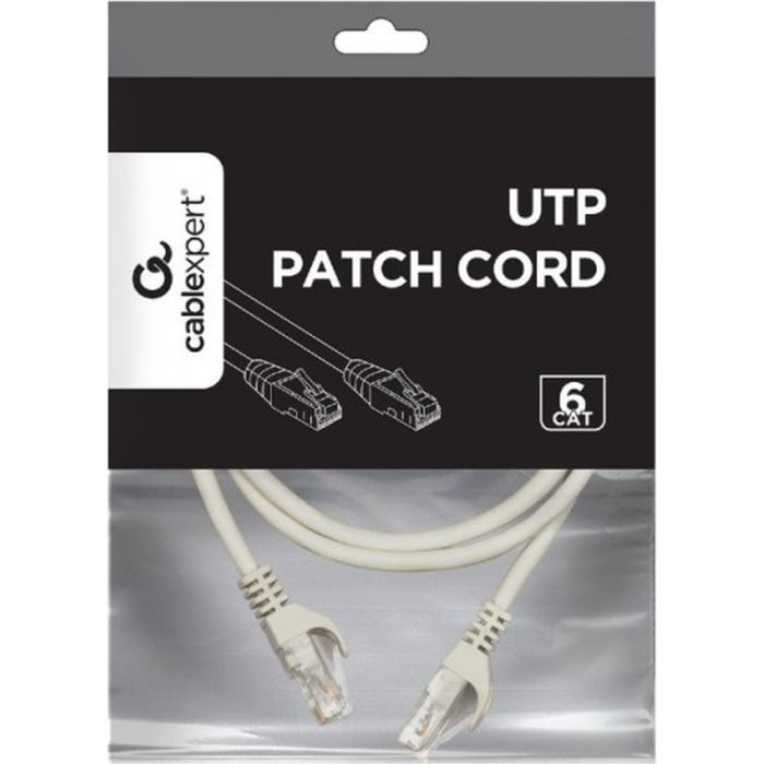Патч-корд 3м UTP cat 6 CU gray Cablexpert (PP6U-CU-3M) изображение 2