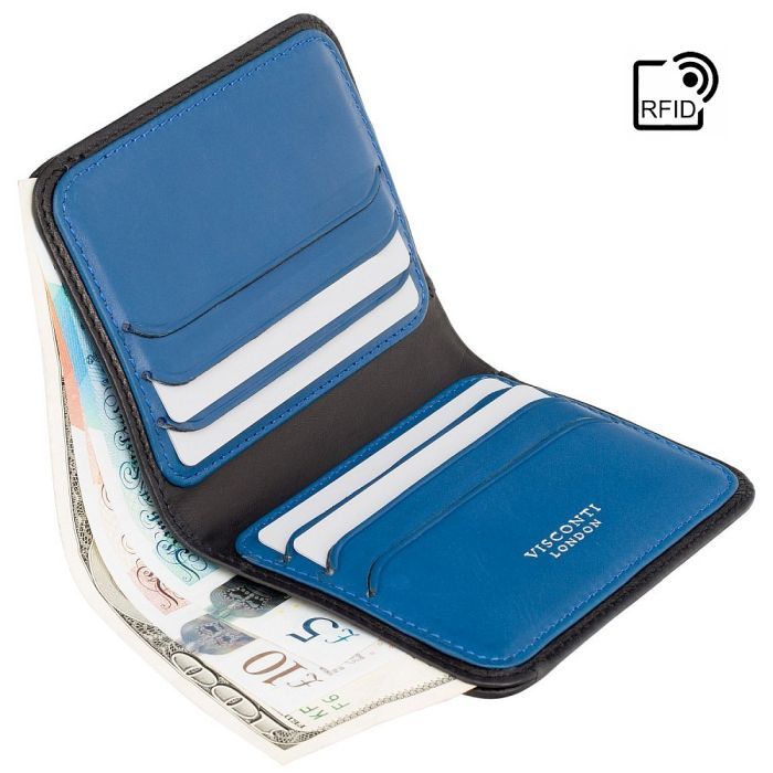 Гаманець Visconti VSL34 Lank з RFID Black-Cobalt (VSL34 BK/CB) зображення 5
