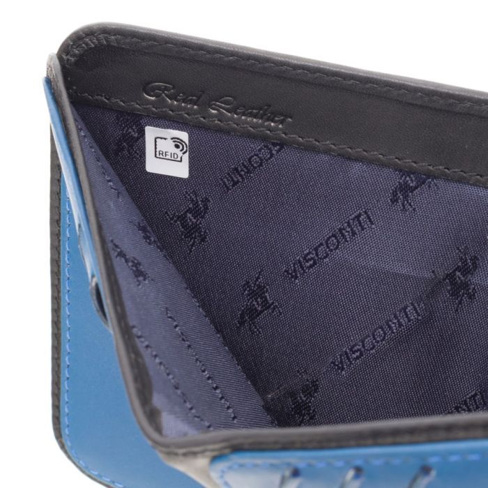 Гаманець Visconti VSL34 Lank з RFID Black-Cobalt (VSL34 BK/CB) зображення 6