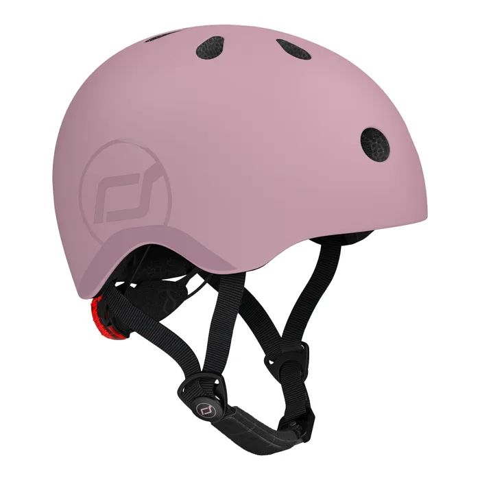 Шлем Scoot&Ride пастельно-бузковий з ліхтариком 51-53см (SR-190605-WILDBERRY)