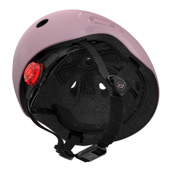 Шлем Scoot&Ride пастельно-бузковий з ліхтариком 51-53см (SR-190605-WILDBERRY) изображение 4