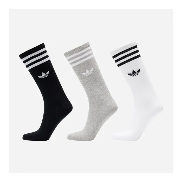 Шкарпетки Adidas High Crew Sock IU2653 білий, сірий, чорний M (40-42) (4066757431791) зображення 3