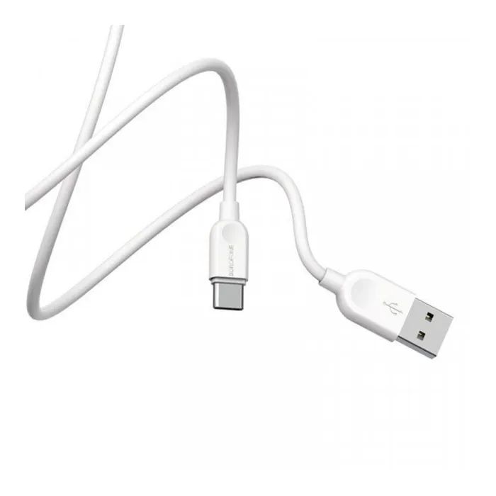 Дата кабель USB 2.0 AM to USB-C 2.0m 2.4A white BOROFONE (6957531090021)