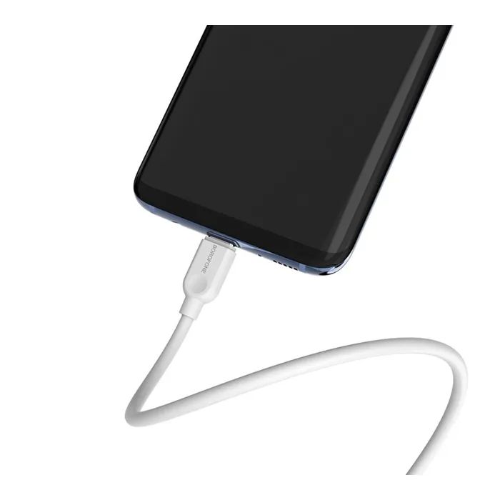 Дата кабель USB 2.0 AM to USB-C 2.0m 2.4A white BOROFONE (6957531090021) зображення 4