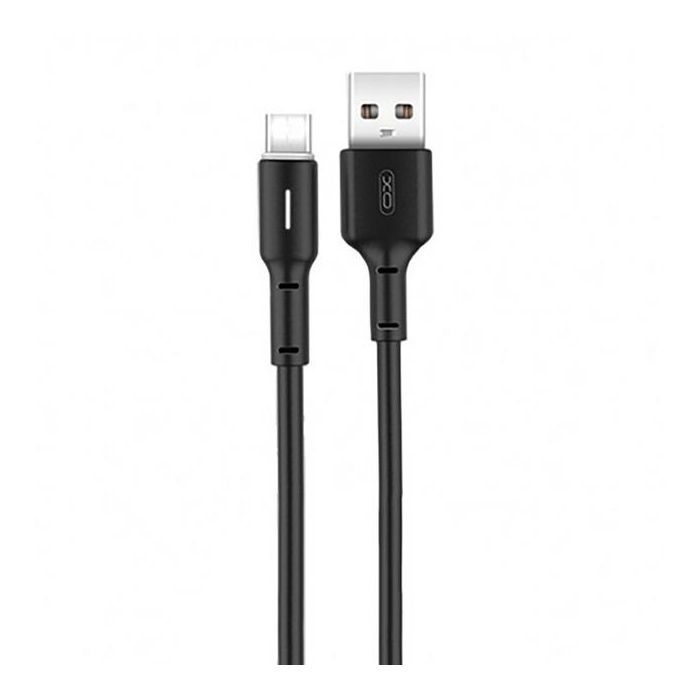 Дата кабель USB 2.0 AM to Micro 5P 1.0m 3A black XO (NB112-M-BK)