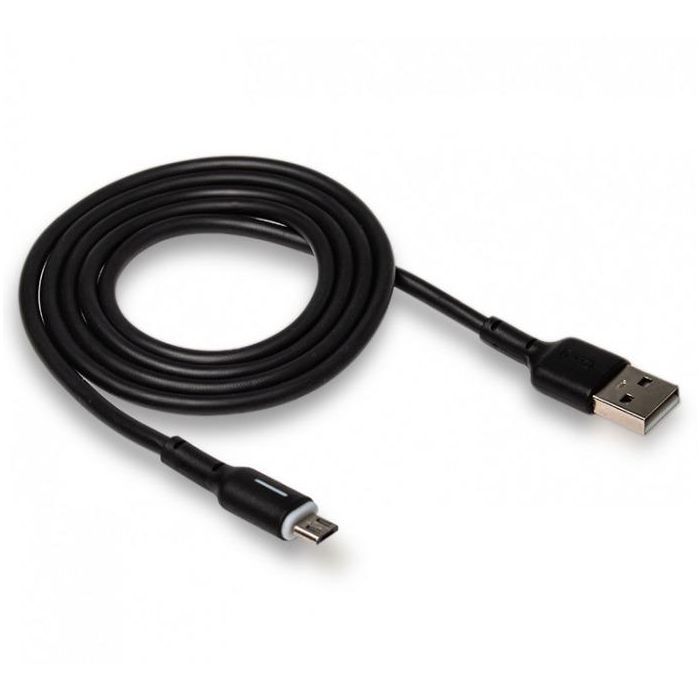 Дата кабель USB 2.0 AM to Micro 5P 1.0m 3A black XO (NB112-M-BK) изображение 2