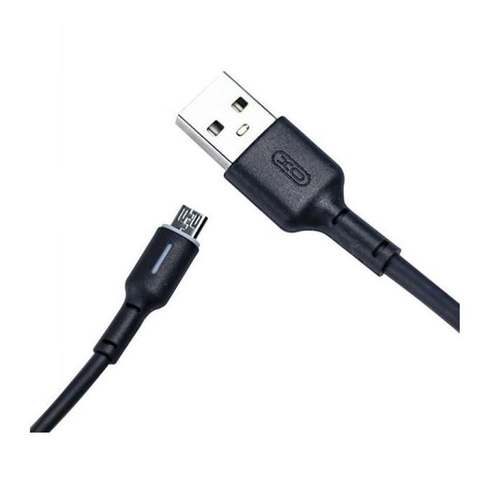Дата кабель USB 2.0 AM to Micro 5P 1.0m 3A black XO (NB112-M-BK) изображение 3
