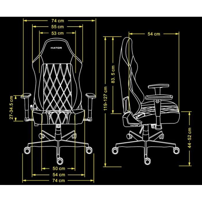 Кресло игровое Hator Darkside 3L PU White (HTC3001L) изображение 12