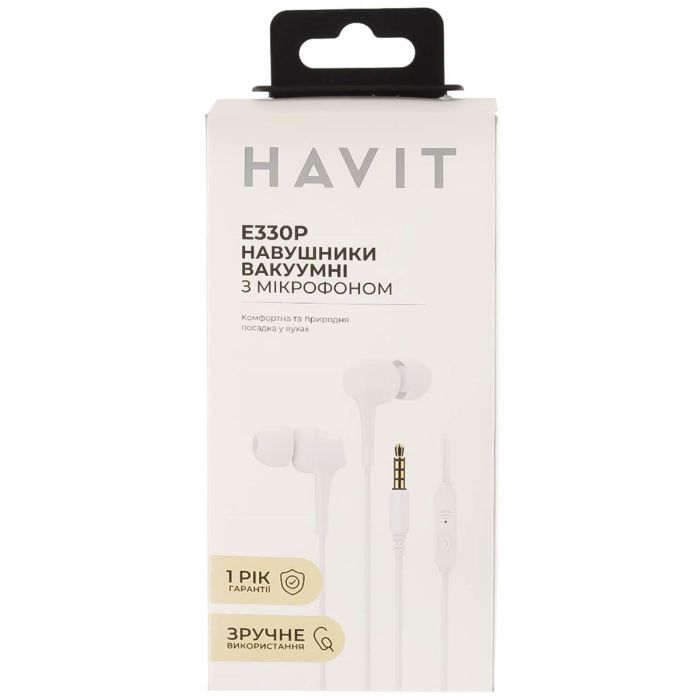 Наушники Havit HV-E330P White (HV-E330P) изображение 3