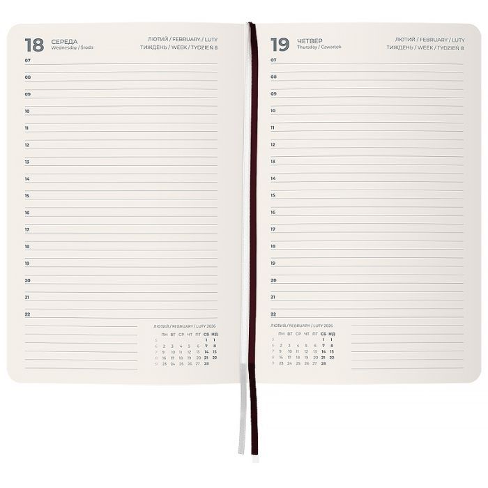 Еженедельник Axent датированный 2026 Partner City Soft, 145х210, коричневый (8821-26-05-A) изображение 3