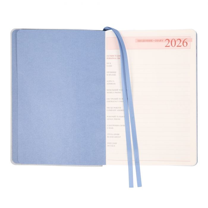 Тижневик Leo planner А5 датований 2026 "Vitto", м‘який, червоний, 368 сторінок (252643) зображення 5