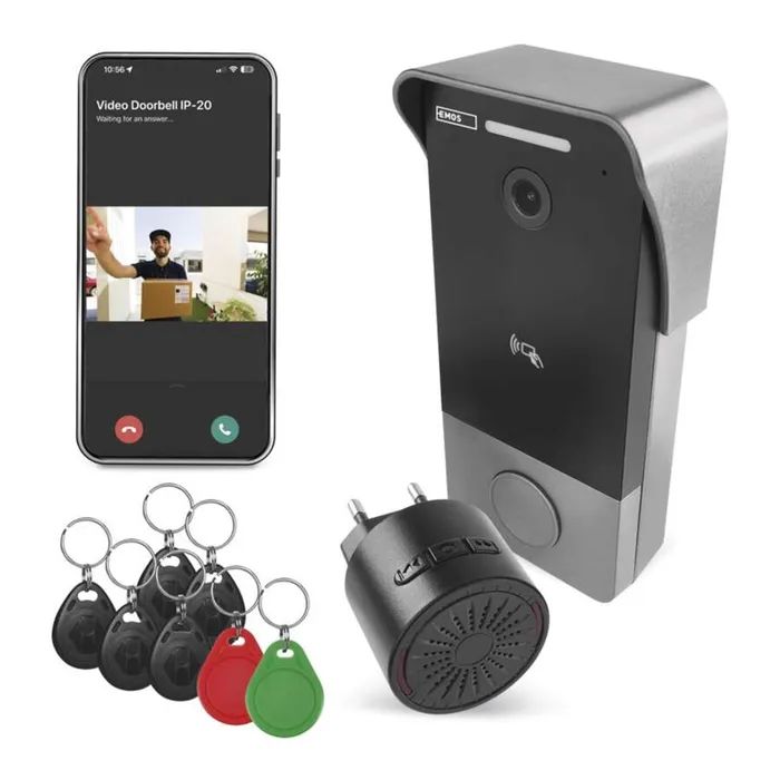 Дверний дзвінок EMOS H4033 IP-20PoE Wi-Fi (H4033)