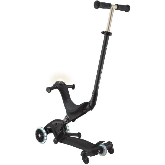 Самокат Globber Go Up Deluxe Lights 5 в 1 колеса з підсвіткою Чорний (646-720-2) зображення 3