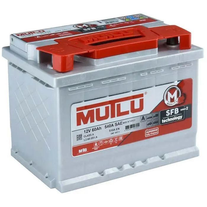 Аккумулятор автомобильный MUTLU 6СТ-60 (0) SFB L2.60.051.A изображение 3
