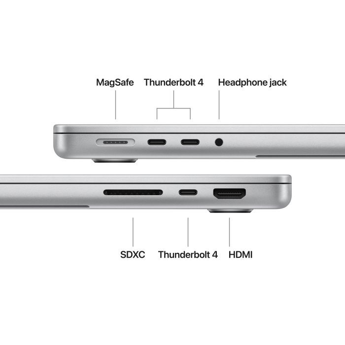 Ноутбук Apple MacBook Pro 14 A3434 M5 Silver (MDE64UA/A) изображение 3 Ноутбук Apple MacBook Pro 14 A3434 M5 Silver (MDE64UA/A) изображение 3