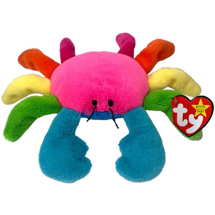 Мягкая игрушка Ty Beanie Babies Радужный краб Scuttle 15 см (41347)