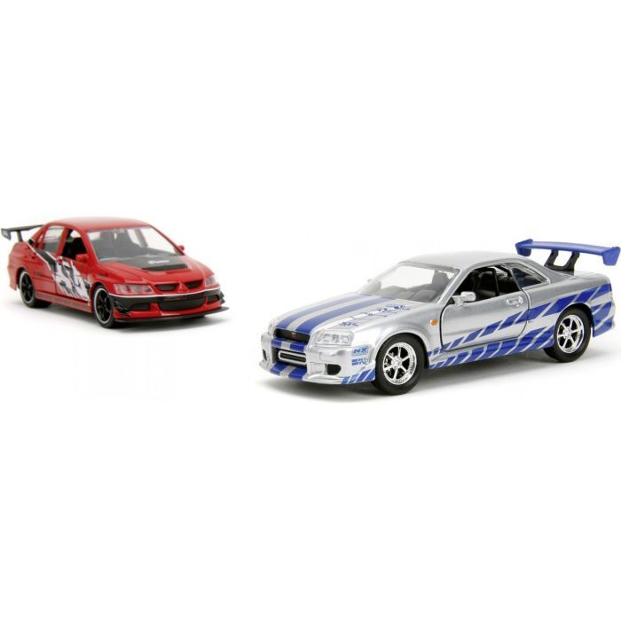 Машина Jada набор автомоделей Форсаж Мицубиси Лансер и Ниссан Скайлайн GT-R (253202019) изображение 3