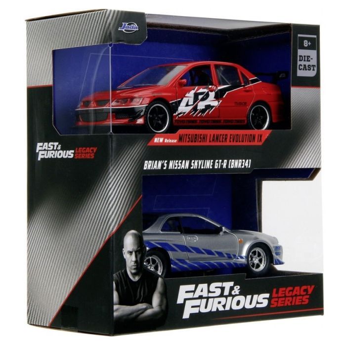 Машина Jada набор автомоделей Форсаж Мицубиси Лансер и Ниссан Скайлайн GT-R (253202019) изображение 7