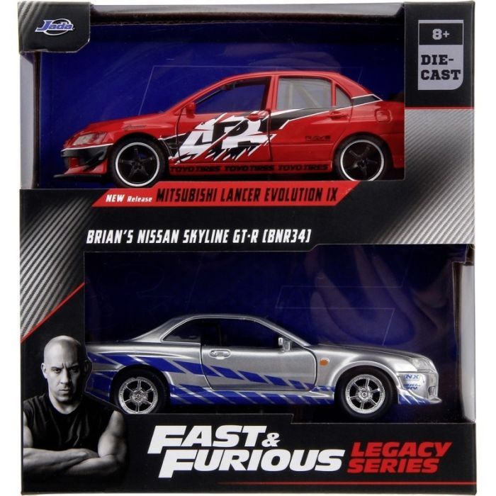 Машина Jada набор автомоделей Форсаж Мицубиси Лансер и Ниссан Скайлайн GT-R (253202019) изображение 8