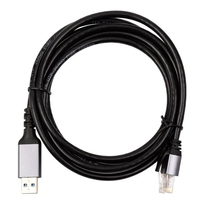 Дата кабель USB AM to RJ45 Ethernet 5.0m CAT6 UTP PowerPlant (CA915002)