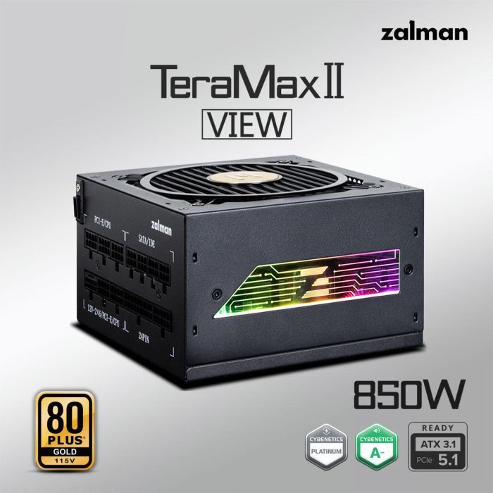 Блок живлення Zalman 850W Teramax 2 View (ZM850-TMX2VIEW) зображення 2