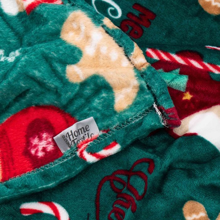 Плед Ardesto Christmas Flannel 100% поліестер, різдвяні смаколики 160х200 см (ART0122PB) зображення 3