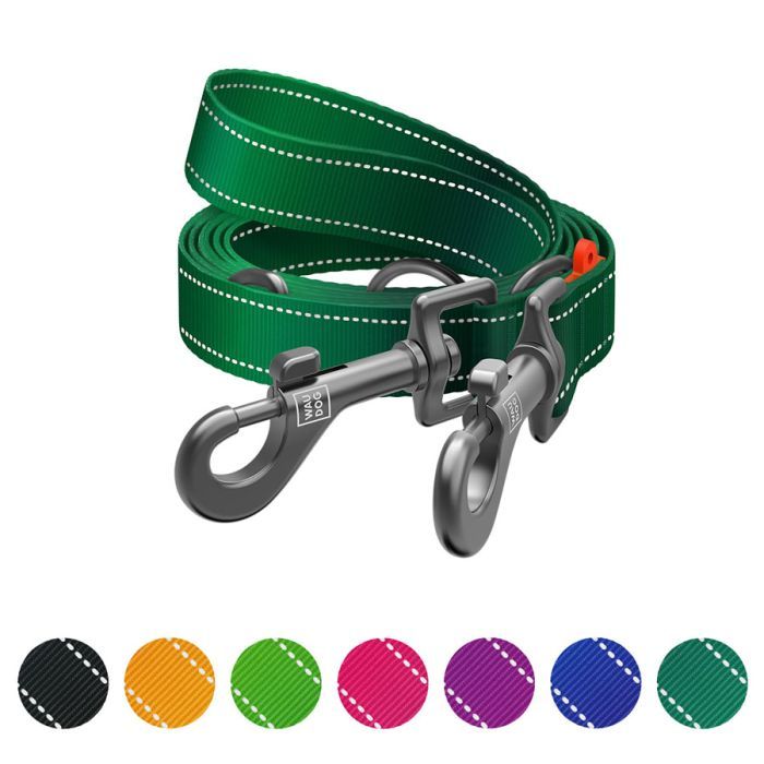 Поводок для собак WAUDOG Nylon Mono светоотражающий М черный (46481) изображение 4