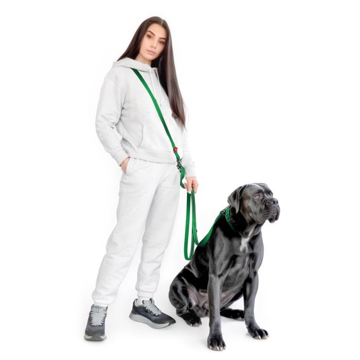 Поводок для собак WAUDOG Nylon Mono светоотражающий М черный (46481) изображение 5