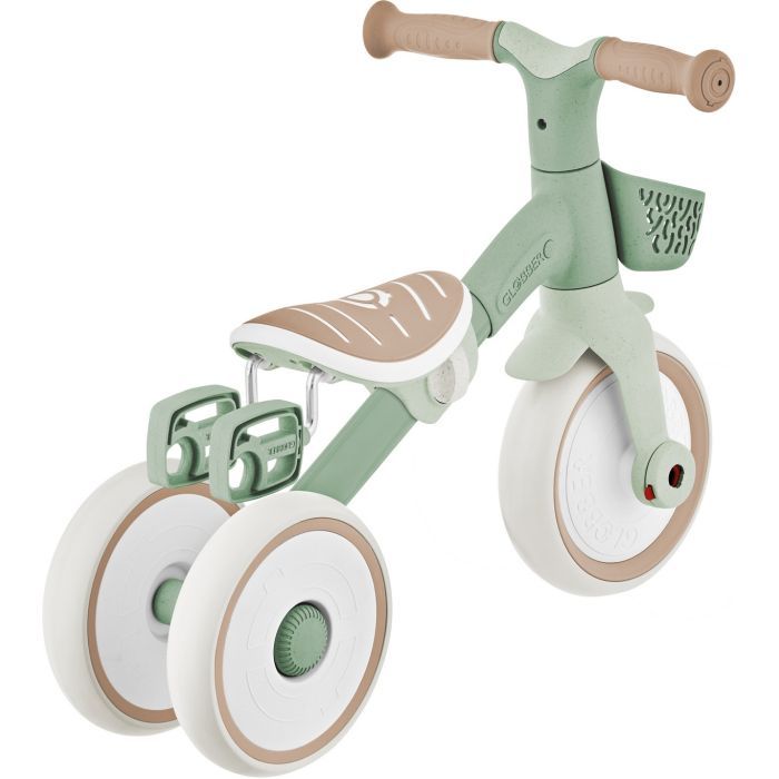 Дитячий велосипед Globber Learning trike plus 2 в 1 кокосовий (737-466) зображення 5