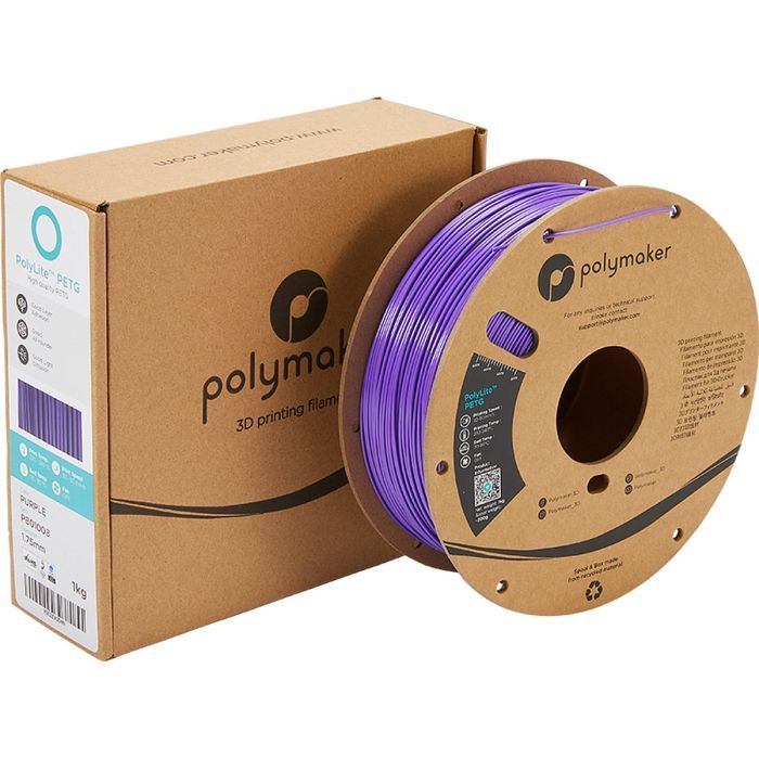 Пластик для 3D-принтера Polymaker PETG 1,75mm 1kg PURPLE (PB01008) зображення 2