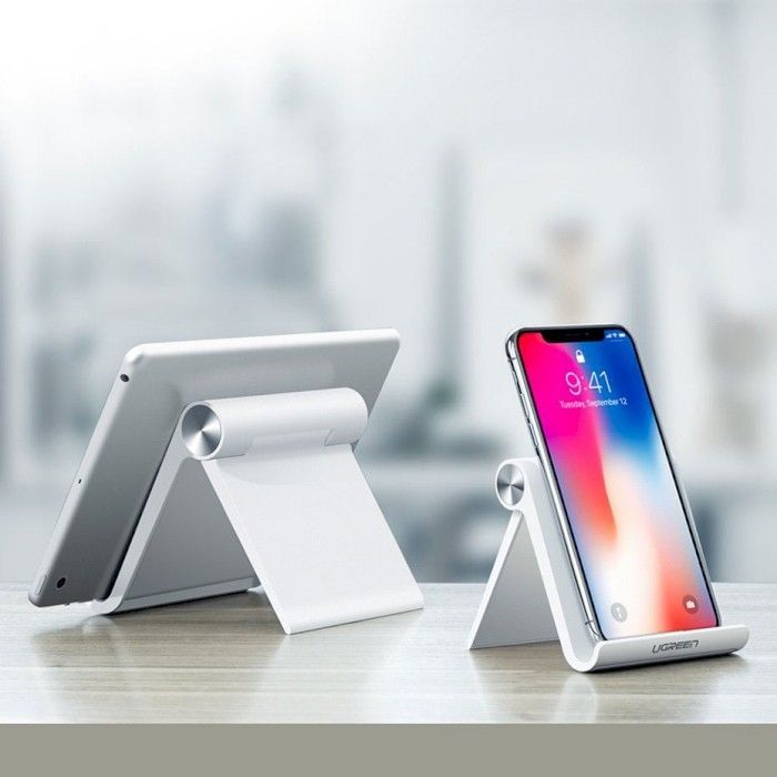 Подставка для планшета и телефона LP106 Adjustable Portable Stand Multi-Angle White Ugreen (30285) изображение 3