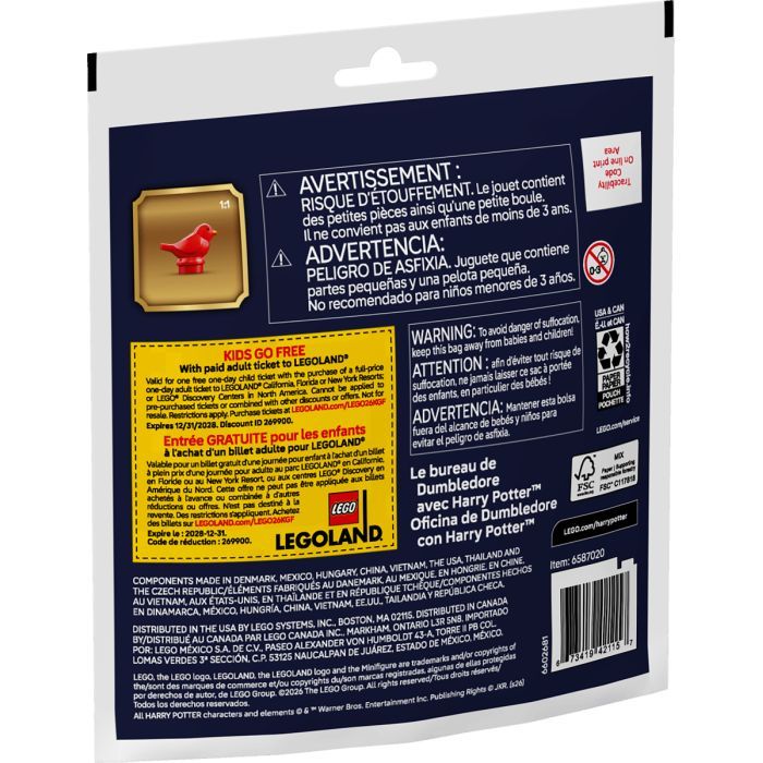 Конструктор LEGO recruitment Harry Potter Кабінет Дамблдора з Гаррі Поттером (30724) зображення 3