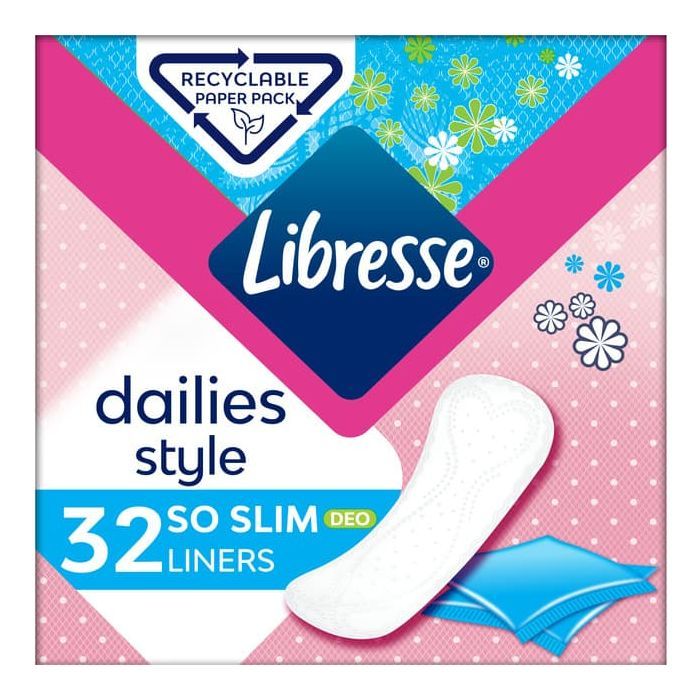 Ежедневные прокладки Libresse Dailies Style So Slim Deo 32 шт. (7322540465099)