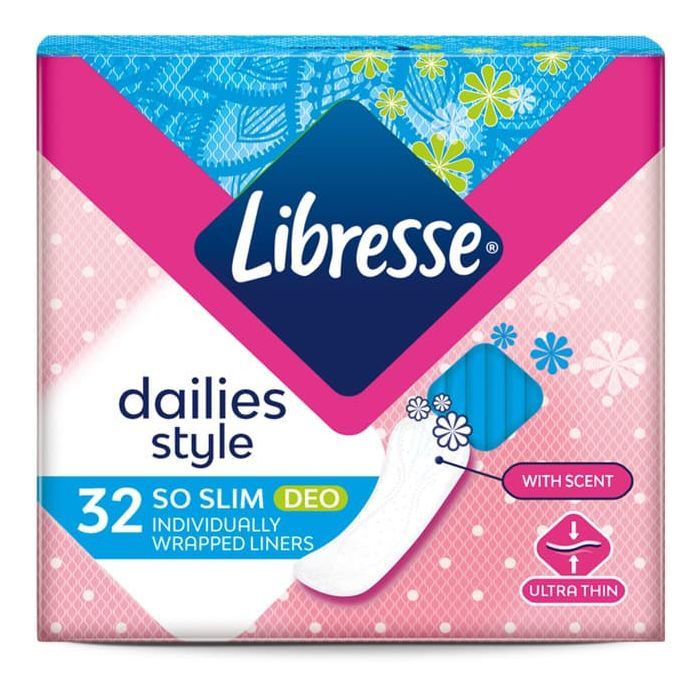 Ежедневные прокладки Libresse Dailies Style So Slim Deo 32 шт. (7322540465099) изображение 2