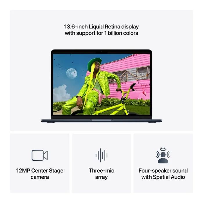 Ноутбук Apple MacBook Air 13 M5 A3449 Sky Blue (MDHK4UA/A) изображение 5