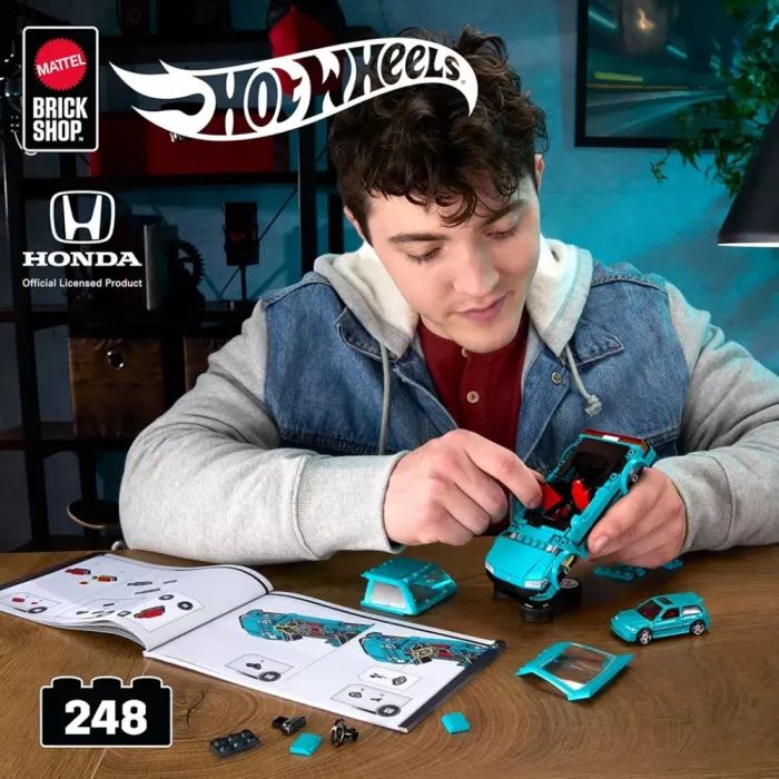 Конструктор Mattel Brick Shop Speed Honda Custom 90 Civic EF (JHF62) изображение 9