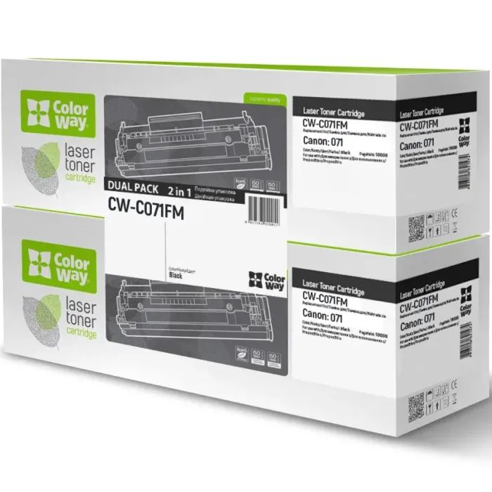 Картридж ColorWay CANON (071) LBP122/MF272 DUAL PACK (CW-C071FM)