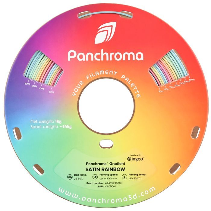 Пластик для 3D-принтера Polymaker PLA PANCHROMA GRADIENT SATIN 1,75mm 1kg RAINBOW (CA05001) зображення 2