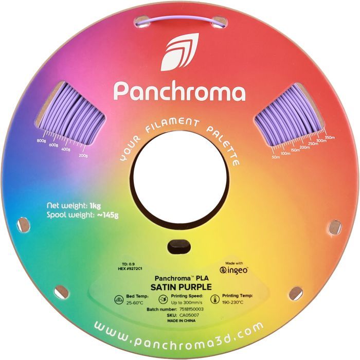 Пластик для 3D-принтера Polymaker PLA PANCHROMA SATIN 1,75mm 1kg BLACK (CA05011) зображення 2