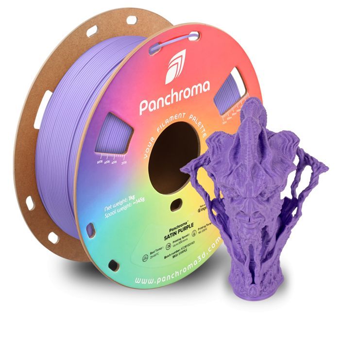 Пластик для 3D-принтера Polymaker PLA PANCHROMA SATIN 1,75mm 1kg BLACK (CA05011) зображення 5