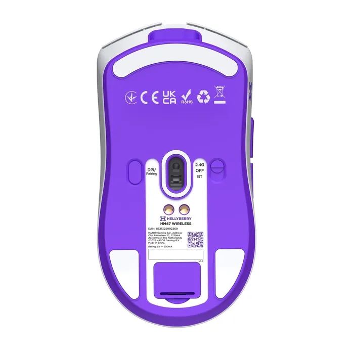 Мышка Hator Hellyberry HM47 Wireless White/Violet (HM47_white_violet) изображение 7