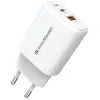 Зарядное устройство Armorstandart 1xUSB-C + 1xUSB 25W GaN white (ARM89532) изображение 4