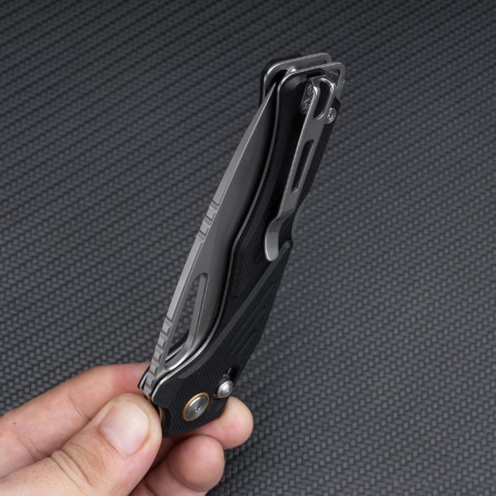 Нож SRM Mirage, Black G10, Stonewash (239X-GB)