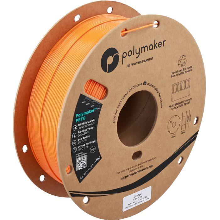 Пластик для 3D-принтера Polymaker PETG 1,75mm 1kg DARK GREY (PB05008)