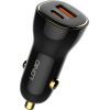 Зарядное устройство LDNIO 1xUSB-C PD30W + 1xUSB QC3.0 60W car adapter black (C103) изображение 3