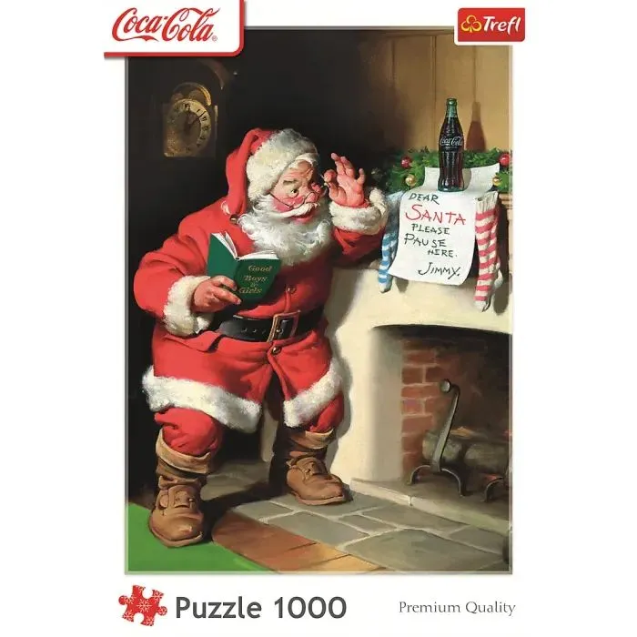 Пазл Trefl Lic Coca-Cola Санта біля каміна (5900511109221) зображення 3