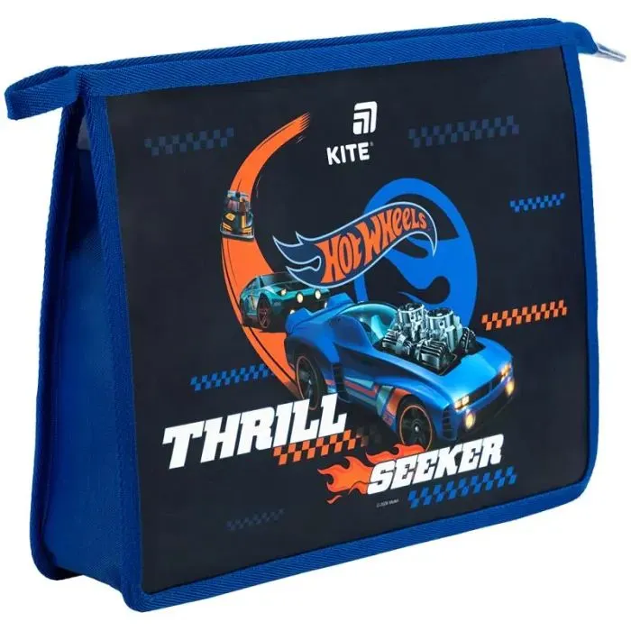 Папка на молнии Kite A4+ Hot Wheels (HW26-428)