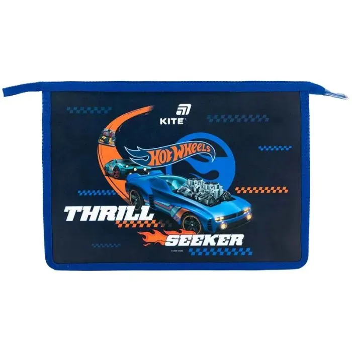 Папка на молнии Kite A4+ Hot Wheels (HW26-428) изображение 2