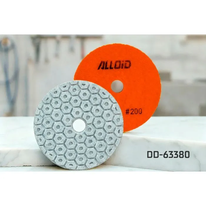 Круг зачистной Alloid Pro, алмазный, шлифовальный, на липучке, COMBS, 100мм, зерно 200 (DD-63380) изображение 5