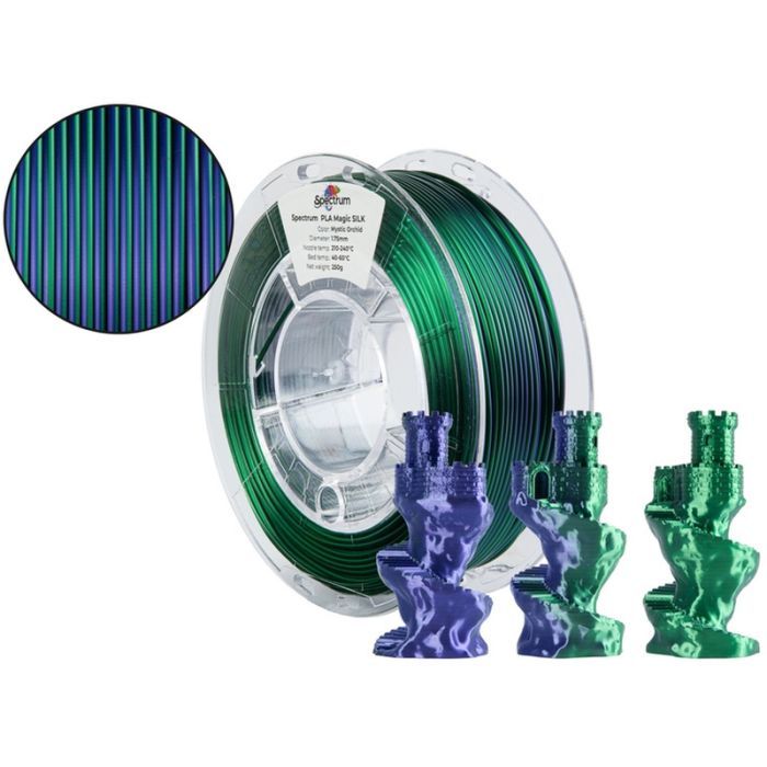 Пластик для 3D-принтера Spectrum PLA Magic SILK 1.75mm 0.25kg Solar Eclips (81388) зображення 3